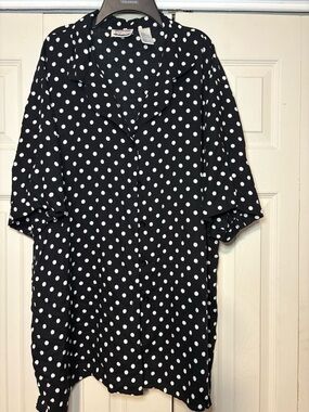 Separate Issue Vintage polka dot blouse sz 22W